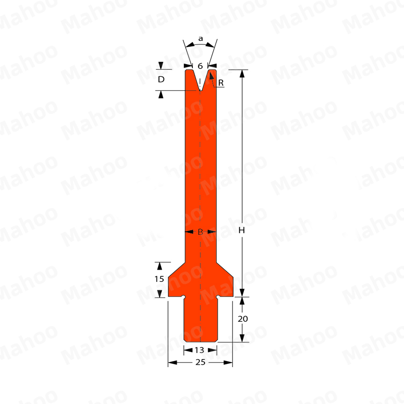 百超折彎機模具MH-V6SC 30°H100.02