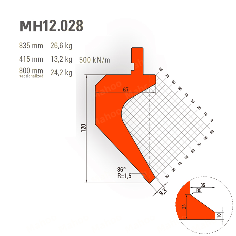 折彎模具-折彎上模MH12.028